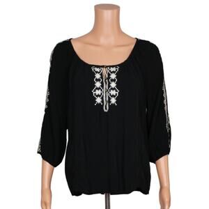 Forever 21 3/4 Sleeve Top Women Size Large